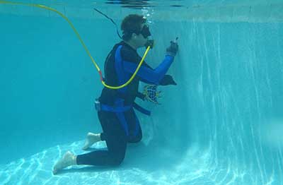Pool leak detection and repair